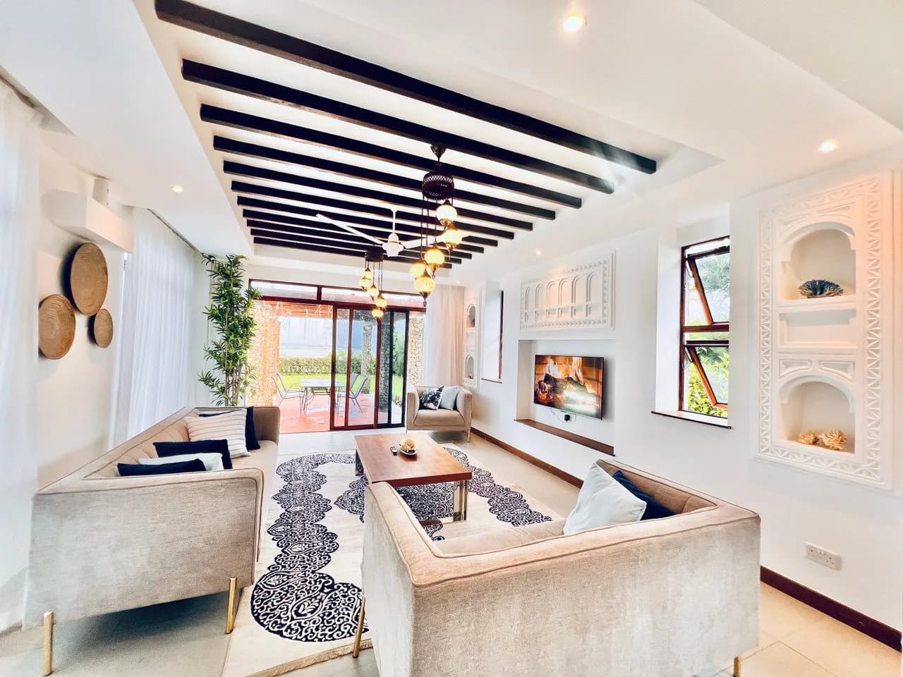 Luxury beachfront villa interior — Kenya coast accommodation by Soul Tours Africa